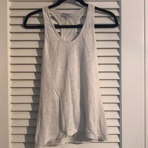 Emerson Fry white linen racerback tank